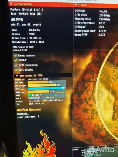 Видеокарта AMD Radeon RX 7600 Steel Legend 8G OC