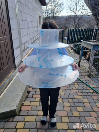 Многоярусная подставка для торта и пирожных акрил