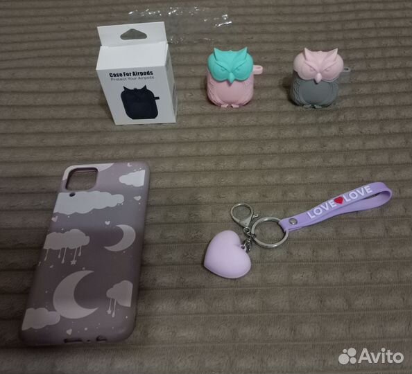 Чехол Samsung A 12, брелок, чехлы на AirPods