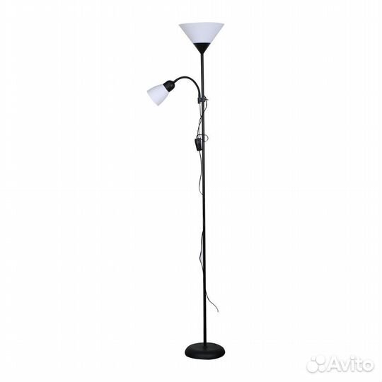 Торшер классический UML-T520 E27+E14 black-white