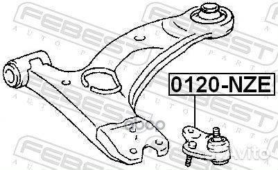 Опора шаровая переднего нижнего рычага 0120NZE