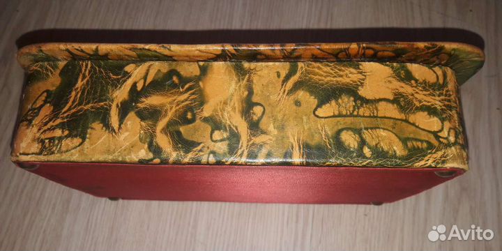 Шкатулка кожаная Винтаж