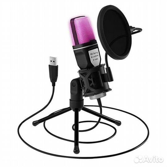 Игровой RGB USB микрофон Yanmai SF-666R (Новый)