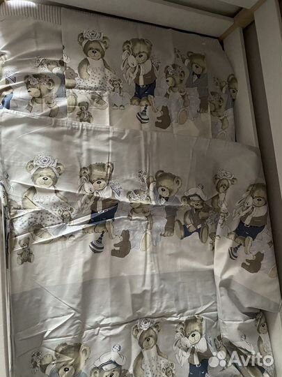 Постельное белье новое 120 60 перкаль для двойни