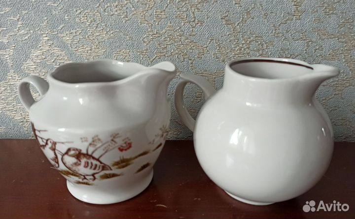 Винтажные молочники, сливочники. С глухарями. СССР