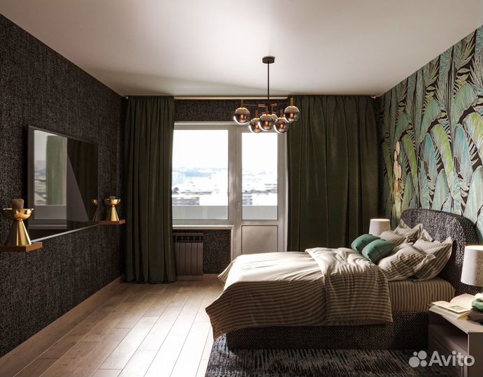 Ваза Гиацинт-2 средняя, цвет золото металлик