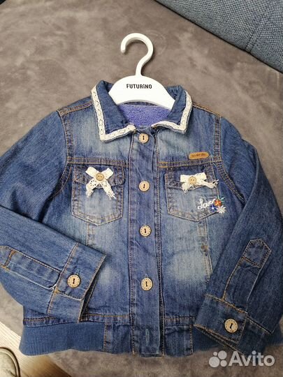 Джинсовка для девочки 104