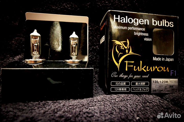 Fukurou F1 суперяркие лампы H4 12V 35/125W