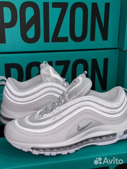 Nike Air Max 97 White Оригинал Белые Poizon