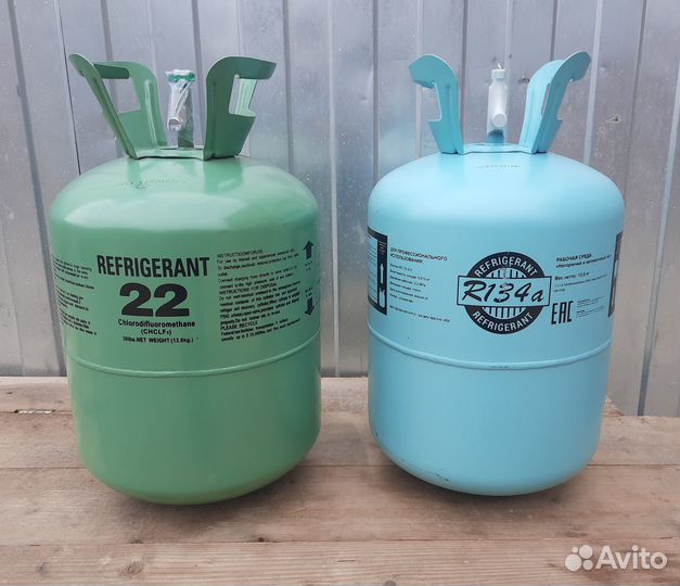 Фреон R 22, R 134А; на розлив (заправка) масло