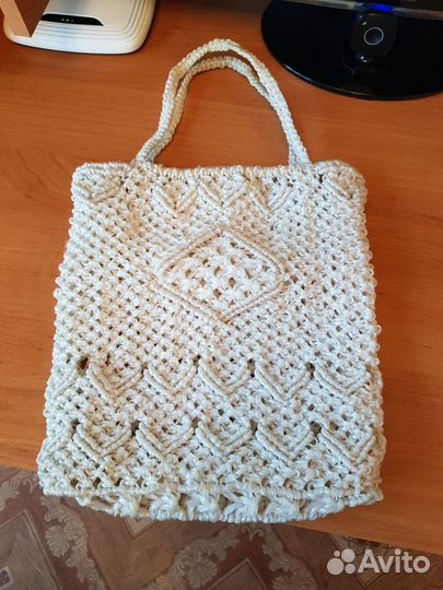 Сумка летняя вязаная макраме