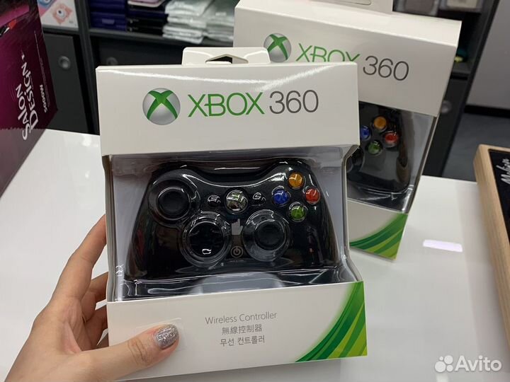 Джойстик xbox 360 беспроводной черный xb