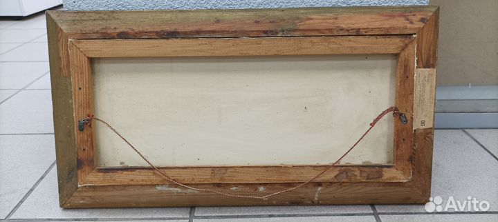 Картина репродукция на ткани СССР