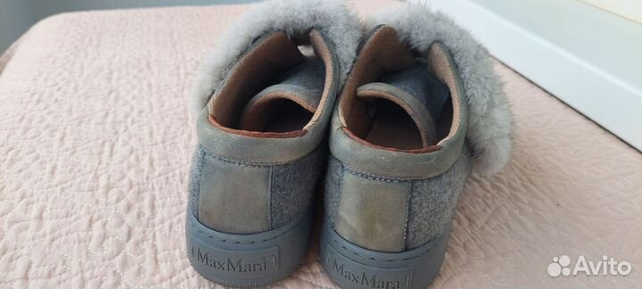 Туфли слипоны женские MaxMara, р.37,5-38