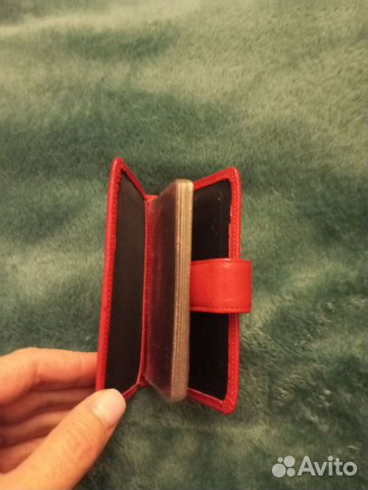 Визитница кожаная