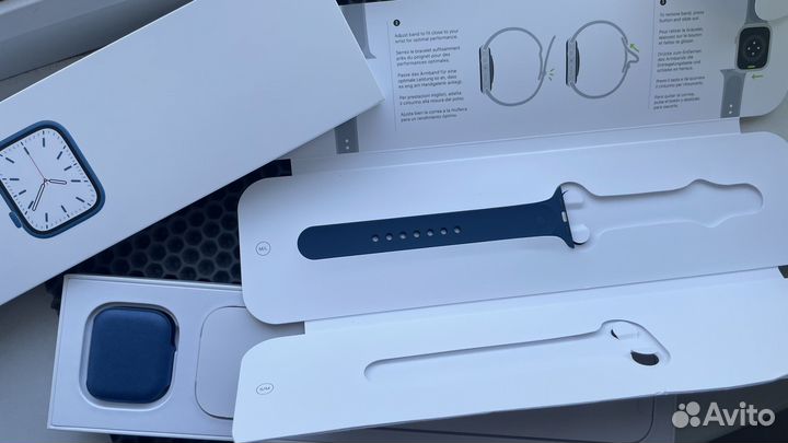 Часы apple watch 7 41 mm синие