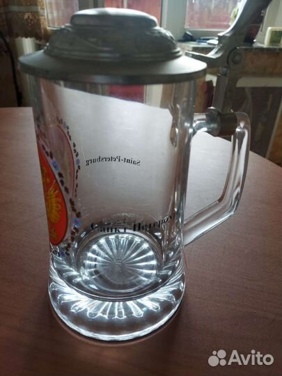 Пивная кружка с крышкой