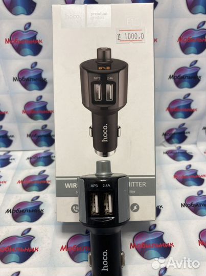FM-трансмиттер hoco 2usb E-19