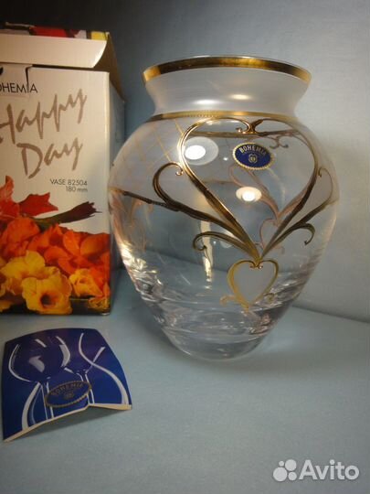 Вазы для цветов,богемское стекло, Чехия