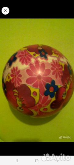 Мяч в цветочек