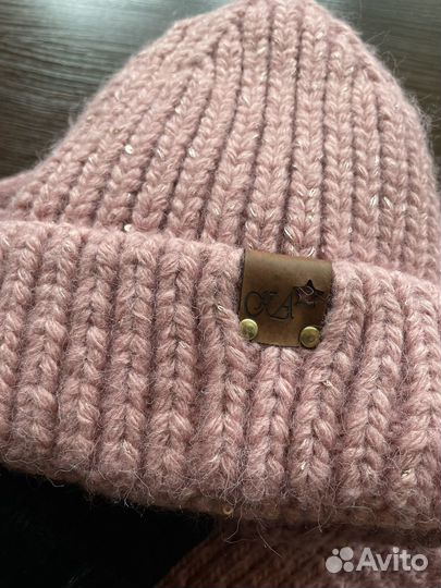 Комплект шапка и снуд женский