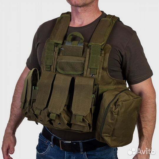 Разгрузочный жилет c большими подсумками