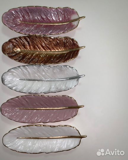 Перо, шкатулка, подставка из смолы декор, подарок