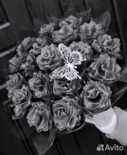 Букеты из органзы ручной работы