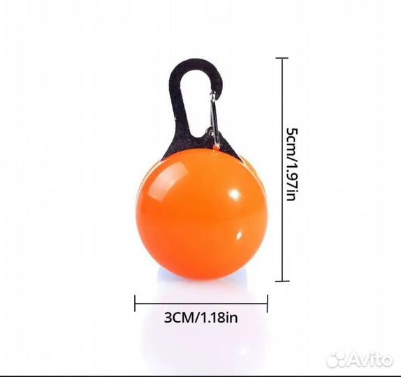 Светящийся кулон на ошейник