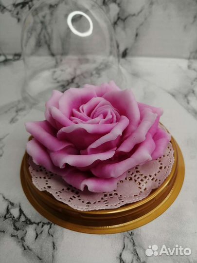 Роза из мыла в куполе