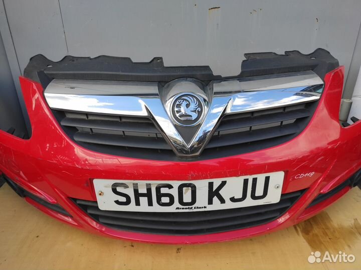 Бампер передний на Opel Corsa D Дорестайлинг