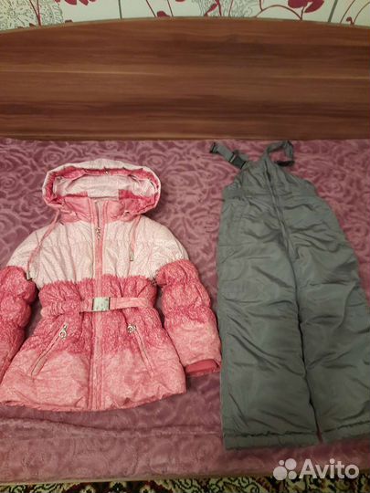 Зимний комбинезон для девочки 4-5 лет