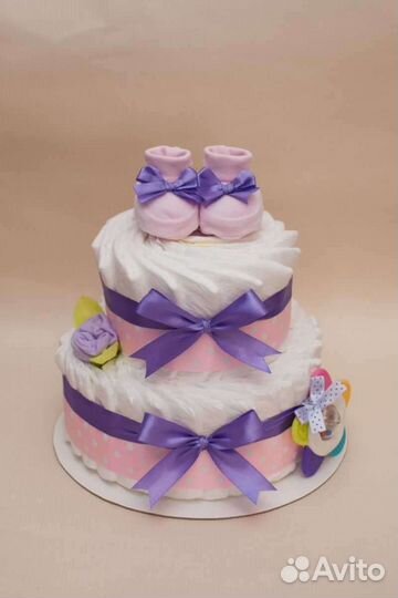 Торт из памперсов подгузников