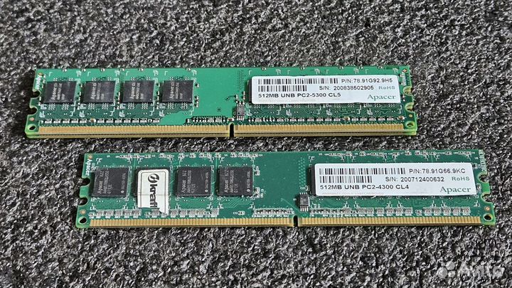 Оперативная память DDR2 512MB