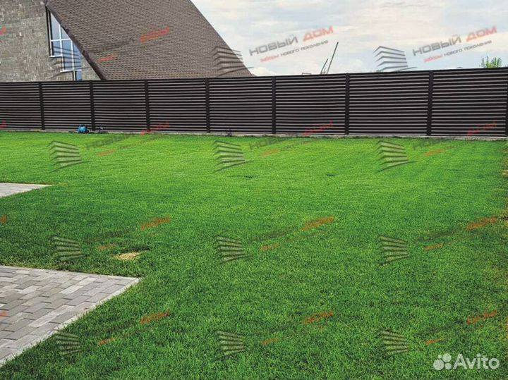 Забор жалюзи из металла