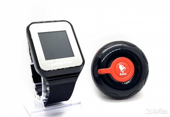 Влагозащищенная кнопка вызова официанта и часы