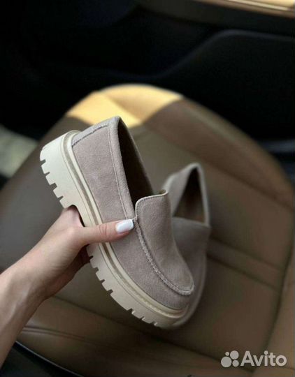 Лоферы натуральная замша 35,36,38,39