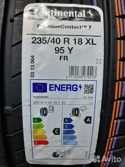 Continental PremiumContact 7 235/40 R18 95Y