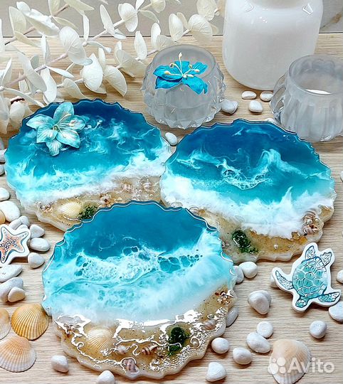 Подсвечник/подстаканник из эпоксидной смолы