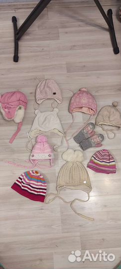 Пакет шапок для девочки