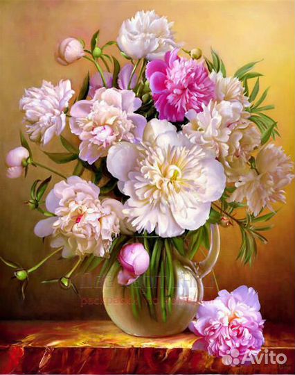 Картина по номерам 40x50 Домашний букет