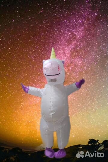 Надувной костюм единорог (Аренда)