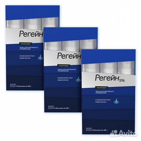 Регейн 5 пена для наружного применения 3шт