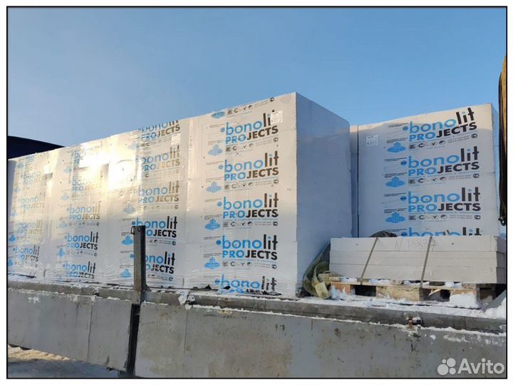 Газобетонные блоки d500 Bonolit