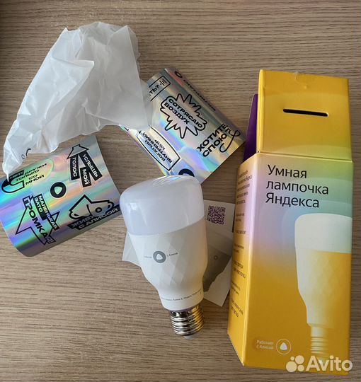 Умная лампочка яндекс е27