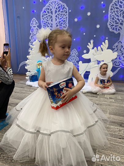 Платье снежинка 98 104