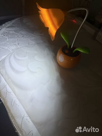 Настольная детская лампа цветок