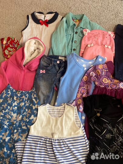 Вещи пакетом на девочку 110 116