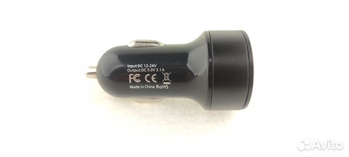 Азу USB 2 выхода 5A/3.1А, черный