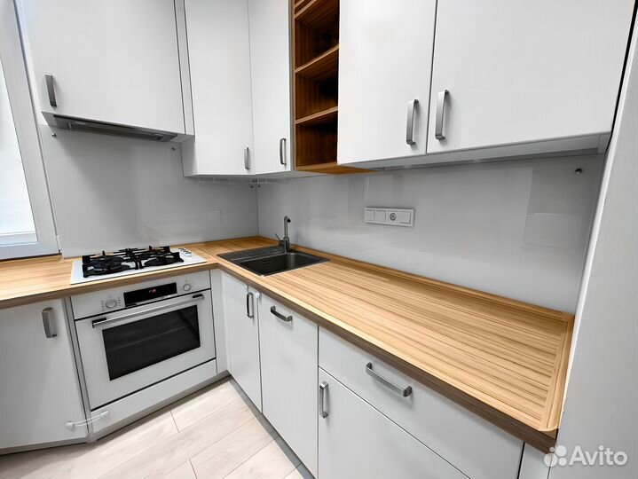 Фартук-панель для кухни из стекла (Скинали)